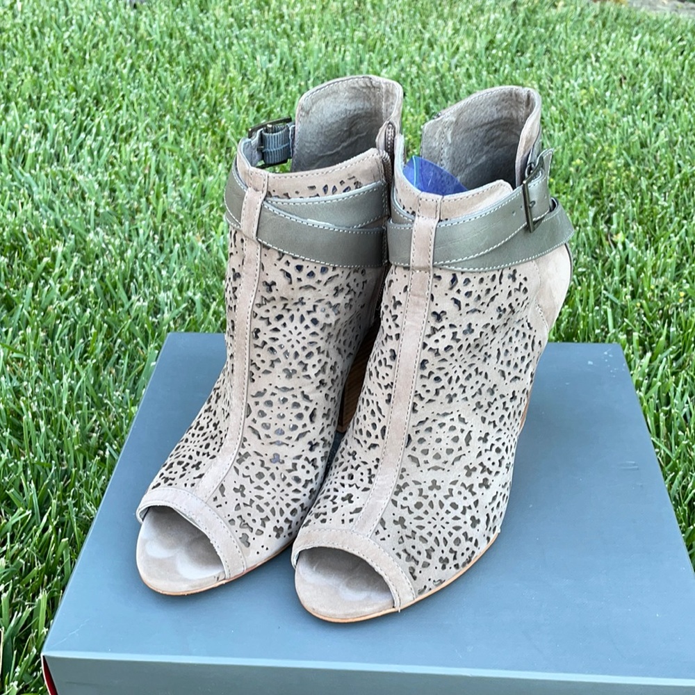Vince Camuto open toe booties